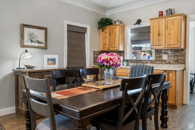 75 N 200 W, Kanab, UT 84741 - dining area featuring hardwood / wood-style flooring and ornamental molding