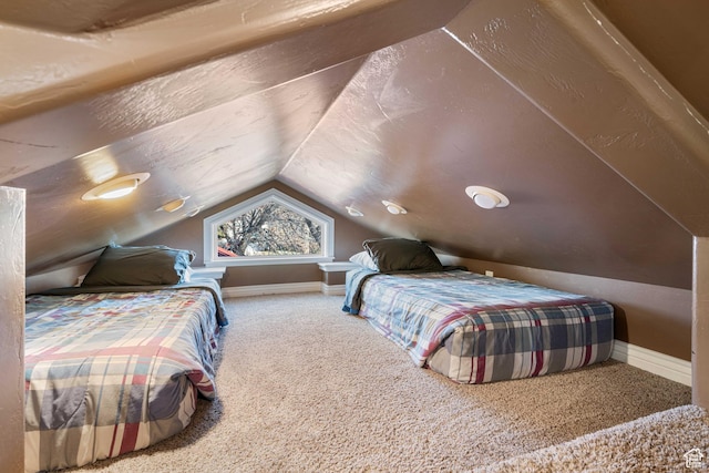 75 N 200 W, Kanab, UT 84741 - bedroom with lofted ceiling and carpet flooring