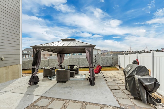 739 W Wild Hyacinth Dr, Saratoga Springs, UT 84045 - view of patio / terrace with a gazebo and area for grilling