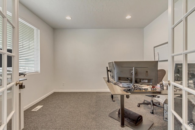 739 W Wild Hyacinth Dr, Saratoga Springs, UT 84045 - carpeted office featuring french doors