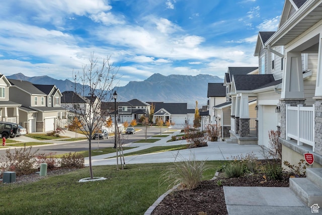 739 W Wild Hyacinth Dr, Saratoga Springs, UT 84045 - view of yard featuring a mountain view