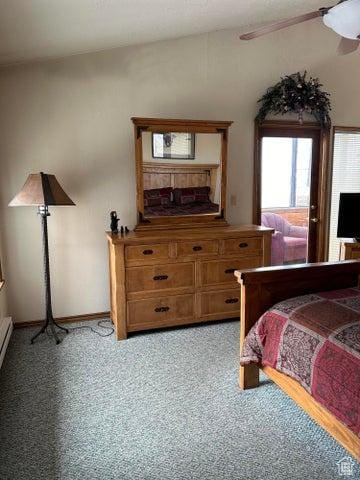 150 W Ridge View St Unit 241, Brian Head, UT 84719 - carpeted bedroom featuring ceiling fan