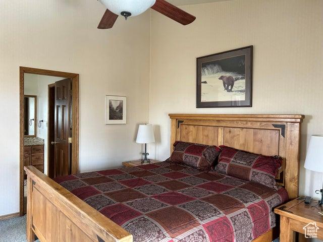 150 W Ridge View St Unit 241, Brian Head, UT 84719 - bedroom with ceiling fan