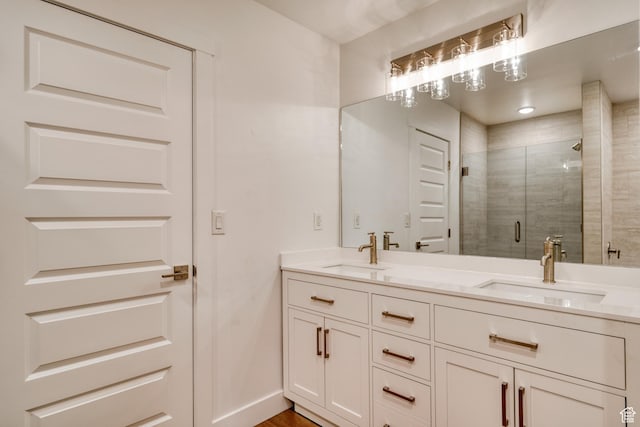 241 E 100 N Unit 4, Moab, UT 84532 - bathroom featuring vanity and a shower with shower door