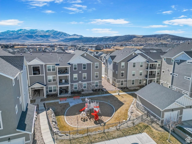 1772 W Tera Vista Ln Unit G302, Saratoga Springs, UT 84045 - bird's eye view with a mountain view