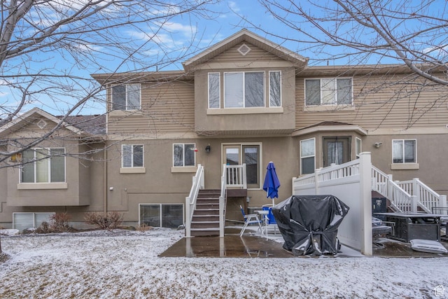 700 S Clearwater Falls Dr E, Layton, UT 84041 - view of snow covered rear of property