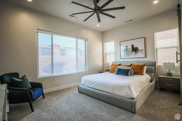 3780 Arcadia Dr Unit 51, Santa Clara, UT 84765 - bedroom featuring ceiling fan and carpet