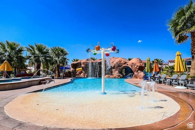 3780 Arcadia Dr Unit 51, Santa Clara, UT 84765 - view of swimming pool featuring pool water feature