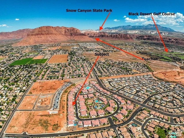 3780 Arcadia Dr Unit 51, Santa Clara, UT 84765 - aerial view featuring a mountain view