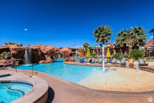 3780 Arcadia Dr Unit 51, Santa Clara, UT 84765 - view of swimming pool with pool water feature
