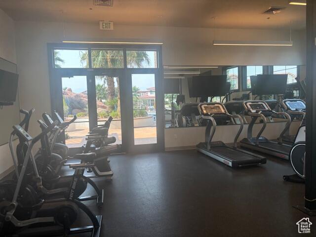 3780 Arcadia Dr Unit 51, Santa Clara, UT 84765 - exercise room featuring a wealth of natural light