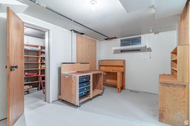 view of basement
