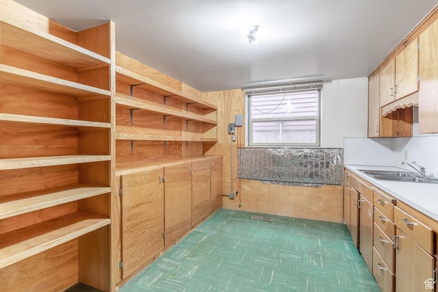 interior space featuring sink