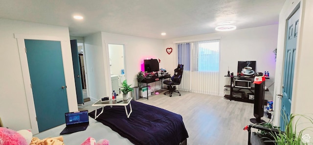 1600 W 4300 S, Salt Lake City, UT 84123 - bedroom featuring an office area, wood finished floors, and recessed lighting