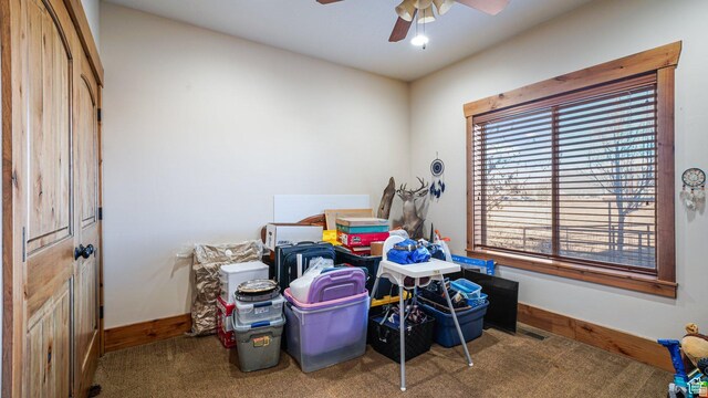 6668 S 3200 W, Spanish Fork, UT 84660 - interior space with a ceiling fan and visible vents