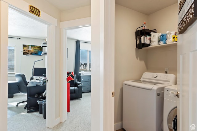 2390 W Jade Way Unit 2, West Haven, UT 84401 - laundry room with carpet floors, washing machine and clothes dryer, and laundry area