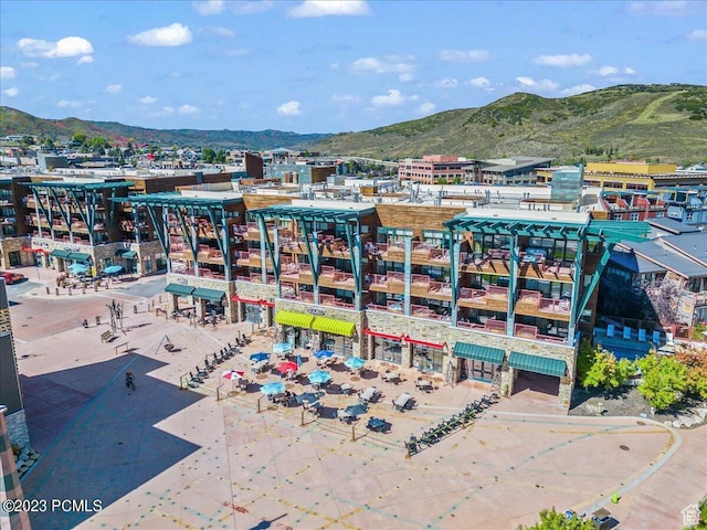 1476 Newpark Blvd Unit 302, Park City, UT 84098 - bird's eye view featuring a mountain view
