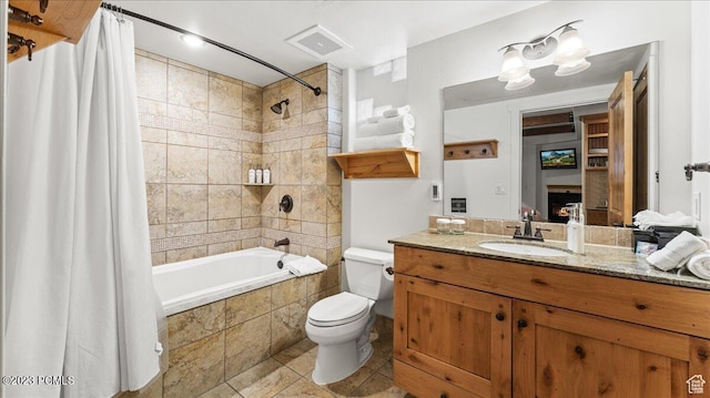 1476 Newpark Blvd Unit 302, Park City, UT 84098 - full bathroom with vanity, toilet, tile patterned flooring, and shower / bath combo