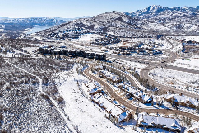 14084 N Council Fire Trl Unit 14D, Kamas, UT 84036 - snowy aerial view with a mountain view