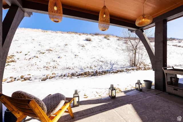 14084 N Council Fire Trl Unit 14D, Kamas, UT 84036 - view of snow covered patio