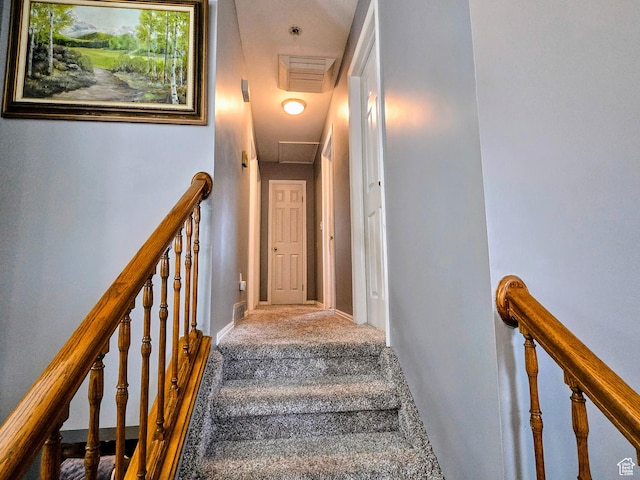 view of stairway