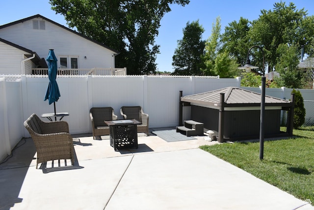 1797 N 700th St E, North Ogden, UT 84414 - fenced backyard with a patio area