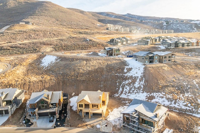 11746 N Star Gazer Cir Unit 108, Hideout, UT 84036 - snowy aerial view with a mountain view
