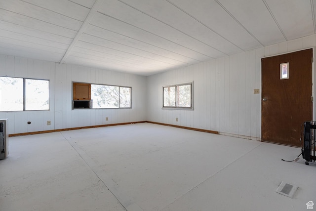 view of unfurnished living room