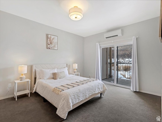 900 Bitner Rd Unit K17, Park City, UT 84098 - carpeted bedroom with a wall mounted AC and access to exterior