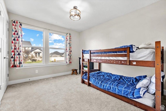 bedroom with carpet flooring