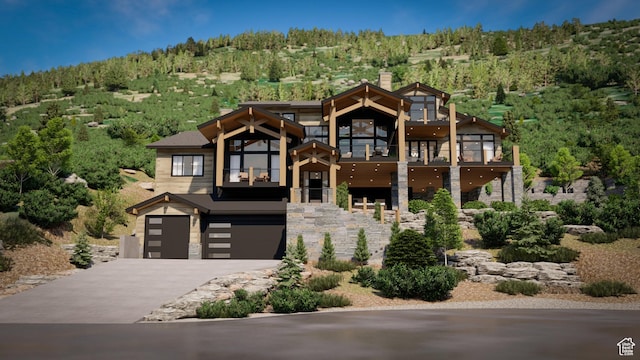 460 E Big Dutch Dr, Heber City, UT 84032 - view of front of house with a garage