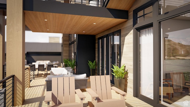 460 E Big Dutch Dr, Heber City, UT 84032 - balcony with outdoor lounge area