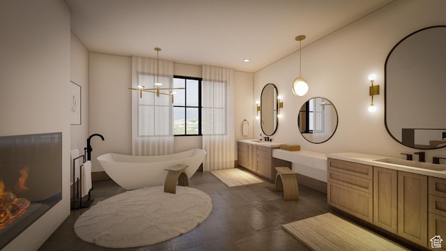 460 E Big Dutch Dr, Heber City, UT 84032 - bathroom featuring vanity and a washtub