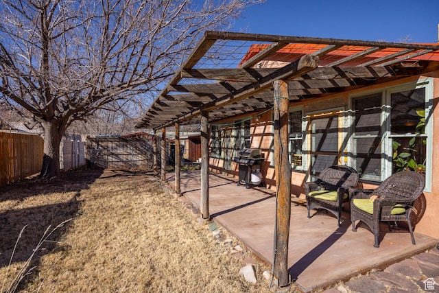 232 E 100 S, Moab, UT 84532 - view of patio with grilling area and a pergola