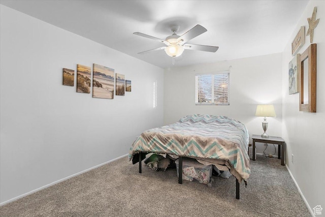 180 W 300 S, Fillmore, UT 84631 - bedroom with ceiling fan and carpet flooring