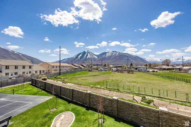 view of mountain feature