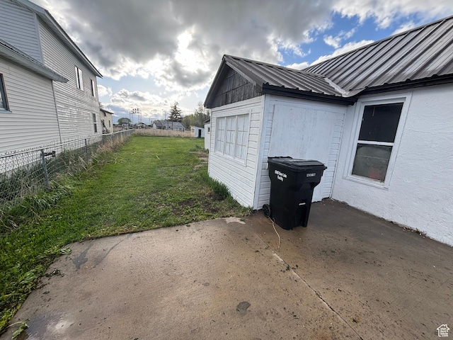 353 S 9th St, Montpelier, ID 83254 - view of home's exterior with metal roof and a patio