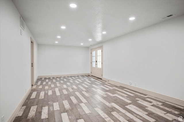 empty room featuring light wood-type flooring