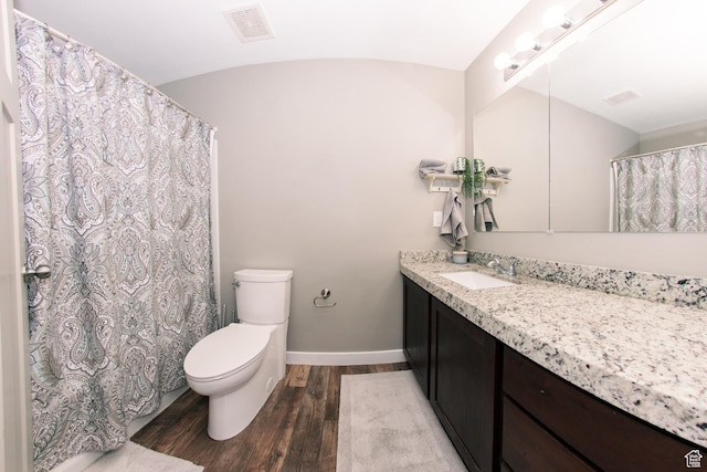 14368 S Penrhy Ct, Herriman, UT 84096 - bathroom with wood finished floors, baseboards, toilet, and vanity