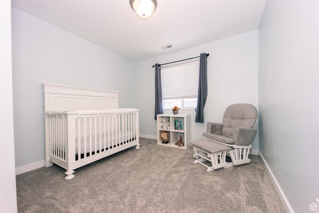 14368 S Penrhy Ct, Herriman, UT 84096 - bedroom with carpet floors, baseboards, and a nursery area