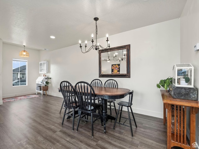 1802 E Magnolia Cir, Eagle Mountain, UT 84005 - dining space with dark hardwood / wood-style floors and a textured ceiling
