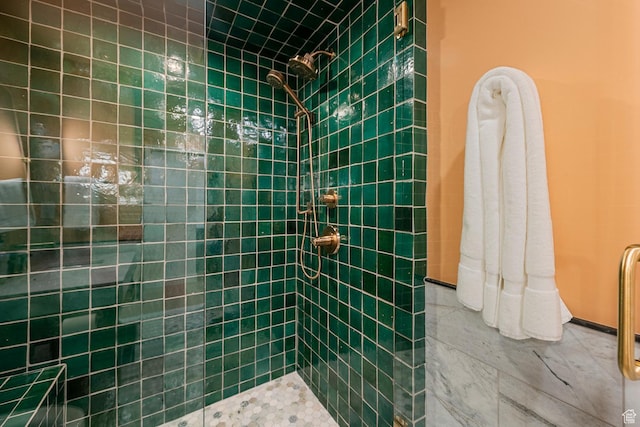 99 W S Temple St S Unit 2201, Salt Lake City, UT 84101 - bathroom featuring tiled shower