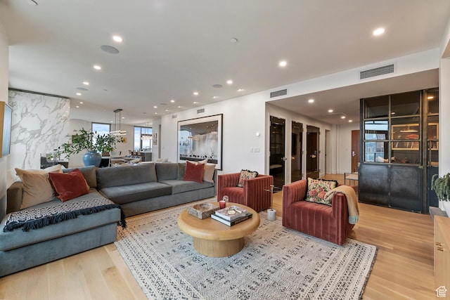 99 W S Temple St S Unit 2201, Salt Lake City, UT 84101 - living room featuring light hardwood / wood-style flooring