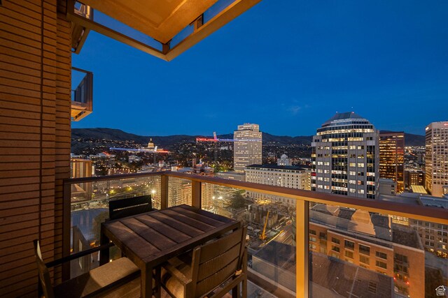 99 W S Temple St S Unit 2201, Salt Lake City, UT 84101 - balcony featuring a mountain view