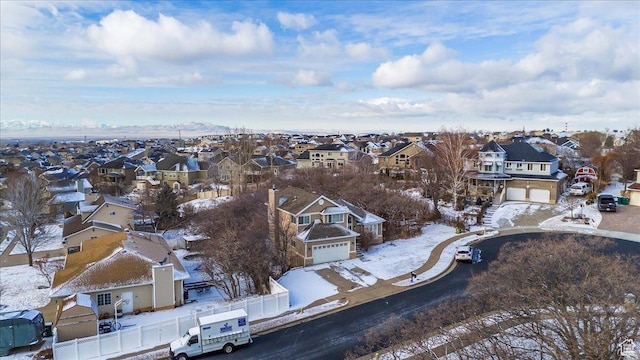 2152 E 3325 N, Layton, UT 84040 - snowy aerial view featuring a residential view