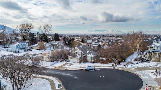 2152 E 3325 N, Layton, UT 84040 - snowy aerial view featuring a residential view