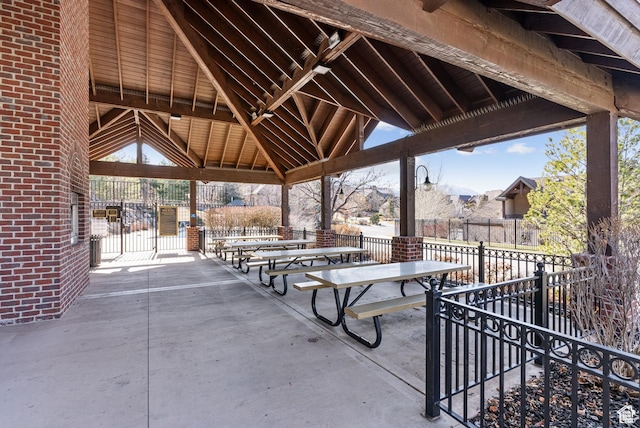 13299 S Laurel Park Ln, Draper, UT 84020 - view of patio / terrace with a gazebo and fence