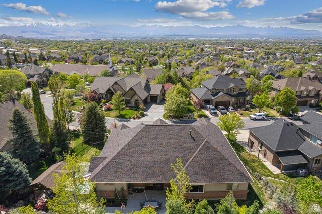 13299 S Laurel Park Ln, Draper, UT 84020 - drone / aerial view featuring a residential view and a mountain view
