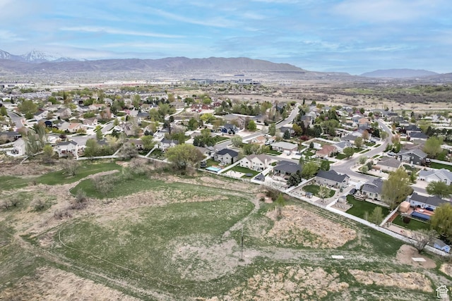 888 W Vahe St S, Draper, UT 84020 - drone / aerial view with a mountain view and a residential view