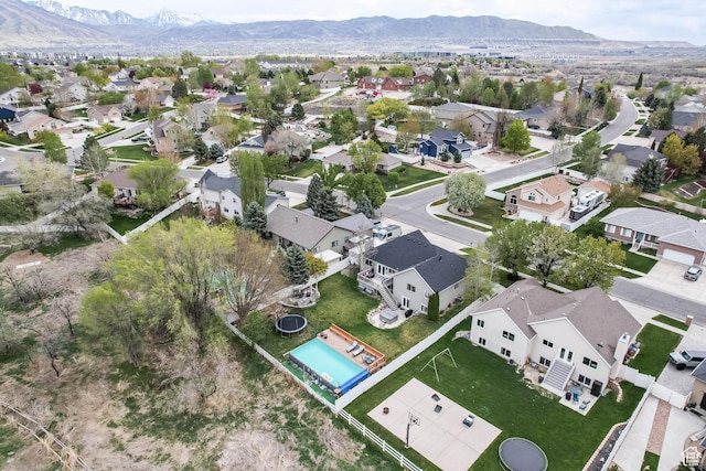 888 W Vahe St S, Draper, UT 84020 - bird's eye view with a residential view and a mountain view